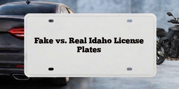 Fake vs. Real Idaho License Plates